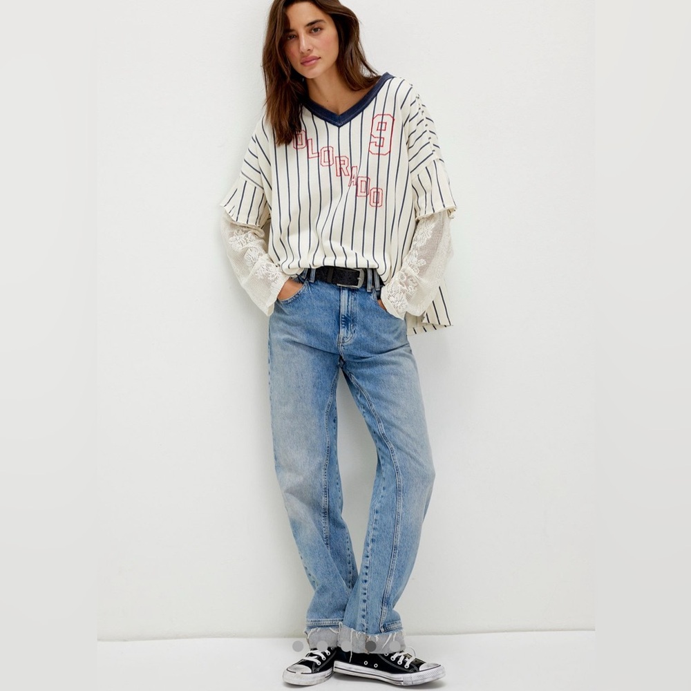 We The Free Trevor Tee in Ivory Combo NWOT